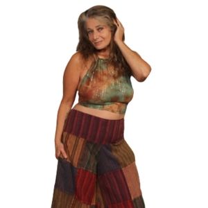 NWT JAYLI ASHBURY CHEST COVER UP Jaipuri Tie Dye Chest Cover Up One Size